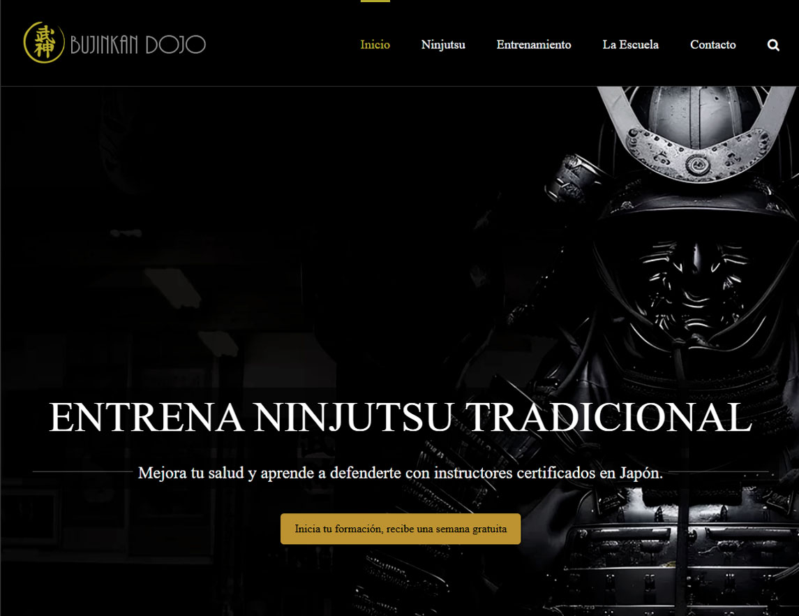 Página web de Bujinkan Dojo México